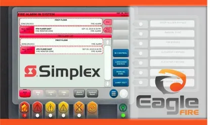 Display Touch Screen para Painéis Simplex 4100ES