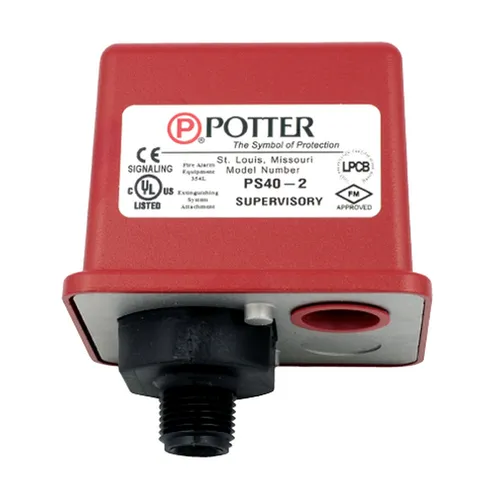 Pressostato Potter Baixa Pressao (10-60 psi) PS-40-1A - UL/FM