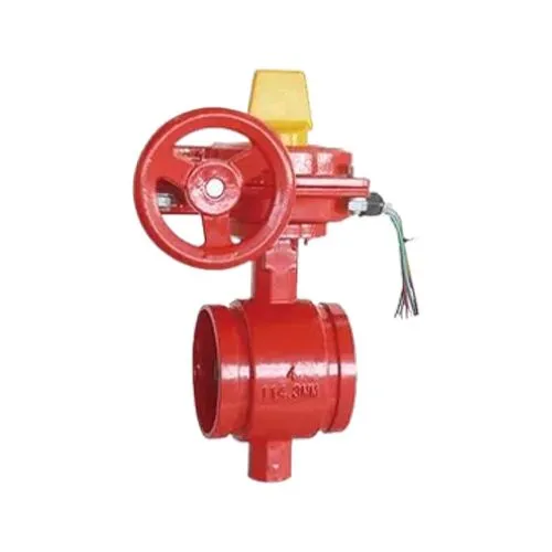Valvula Borboleta 10 pol com Indicador Eletrico Conexao Grooved UL FM